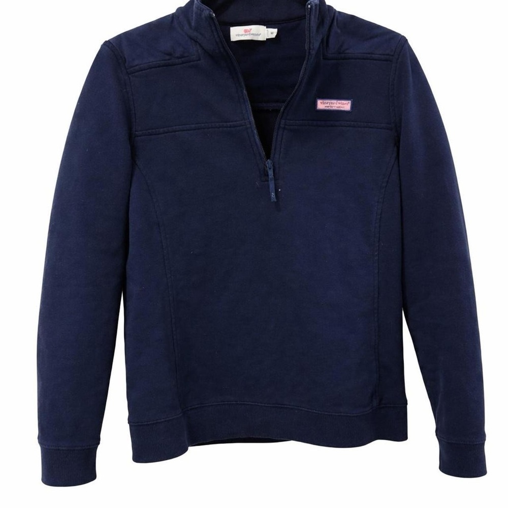 Vineyard Vines Boys Navy Quarter Zip Pullover Size Medium